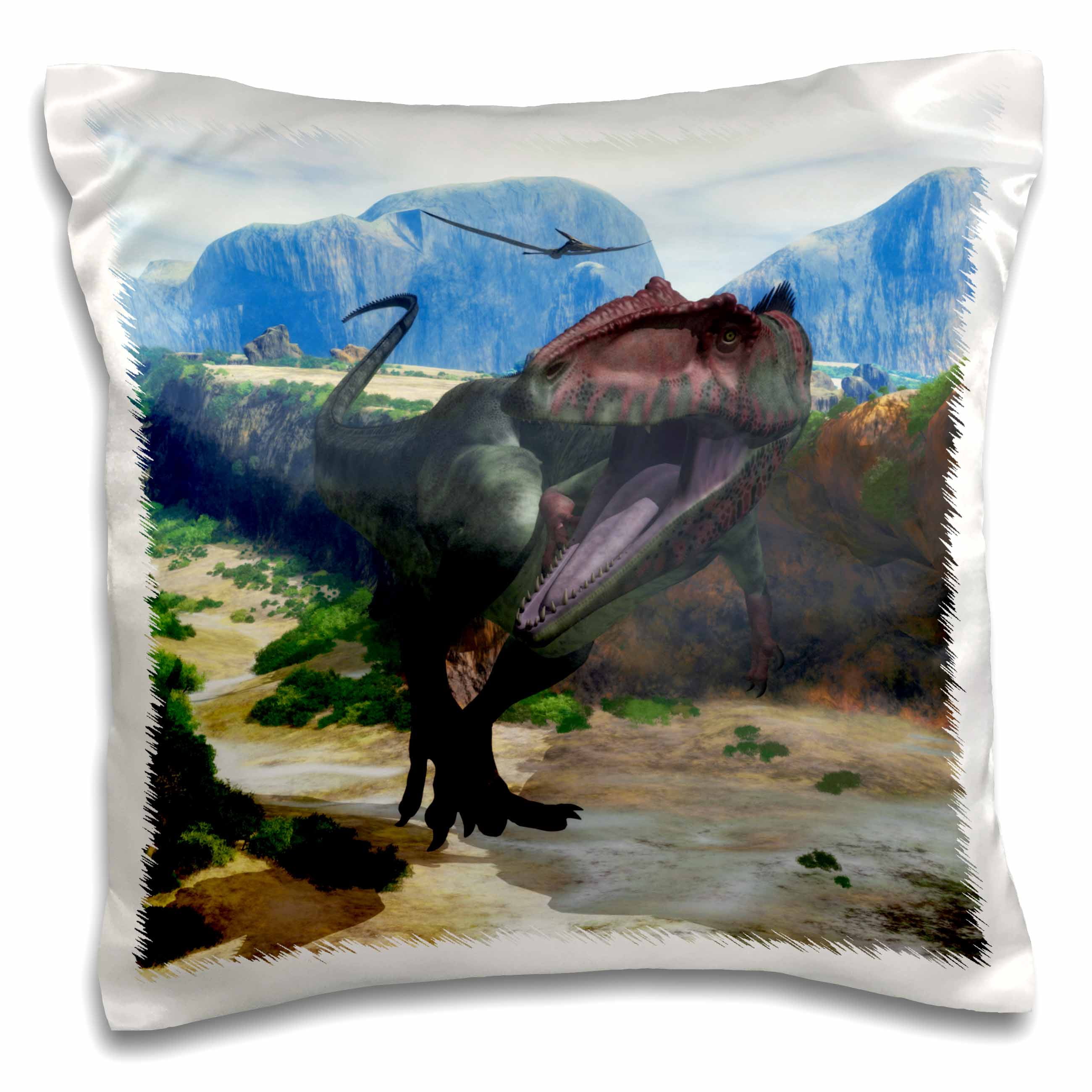 The Giganotosaurus was the largest known meateating dinosaur ever 16x16 inch Pillow Case pc