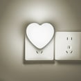 thumbnail image 2 of XJGHHSY Night Lights Plug into Wall,2 Pcs Valentine Heart LED Night Light, Cute Nightlight with Auto Dusk to Dawn Sensor, LED Nightlight with Soft Warm Light for Bedroom, Bathroom, Hallway,White, 2 of 8