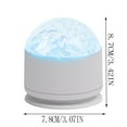 thumbnail image 3 of 2 Scene - Ocean Wave & 3D Water Ripple Projector Light, Northern Light Projector, 16 Colors Galaxy Ceiling Lamp Mood Ambient Lighting for Bedroom, Rechargeable, Remote Control, Gift, 3 of 7