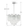 thumbnail image 3 of Crystorama Addis 6 Light Polished Chrome Chandelier - 19.75"W x 14"H x 19.75"D, 3 of 10