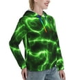 thumbnail image 6 of Haiem Green Lightning for Women's Fashion Hoodies & Sweatshirts with Kangaroo Pocket,Hooded Sweatshirt with Eye-catching Drawstrings-Medium, 6 of 7