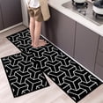 thumbnail image 4 of Alfombra de cocina de poliéster impermeable y resistente al aceite, alfombra de baño antideslizante estampada, alfombra suave para el piso del dormitorio, alfombra para la sala de estar, alfombra de c, 4 of 5