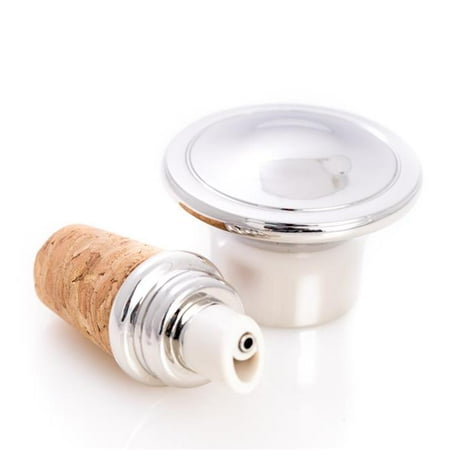 

Bey-Berk International BS964 Nickel Plated Bottle Stopper & Pourer