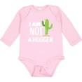 thumbnail image 3 of Inktastic I am Not a Hugger with Cactus Boys or Girls Long Sleeve Baby Bodysuit, 3 of 5
