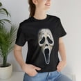 thumbnail image 5 of Halloween Aged Ghostface Mask Short Sleeve T-Shirt, 5 of 6