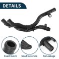 thumbnail image 4 of Unique Bargains Radiator Hose No.5Q0121070BR/5Q0121070AB Coolant Pipe Heater Hose for Audi A3 Quattro 2015-2020 Plastic Black Good Sealing, 4 of 7