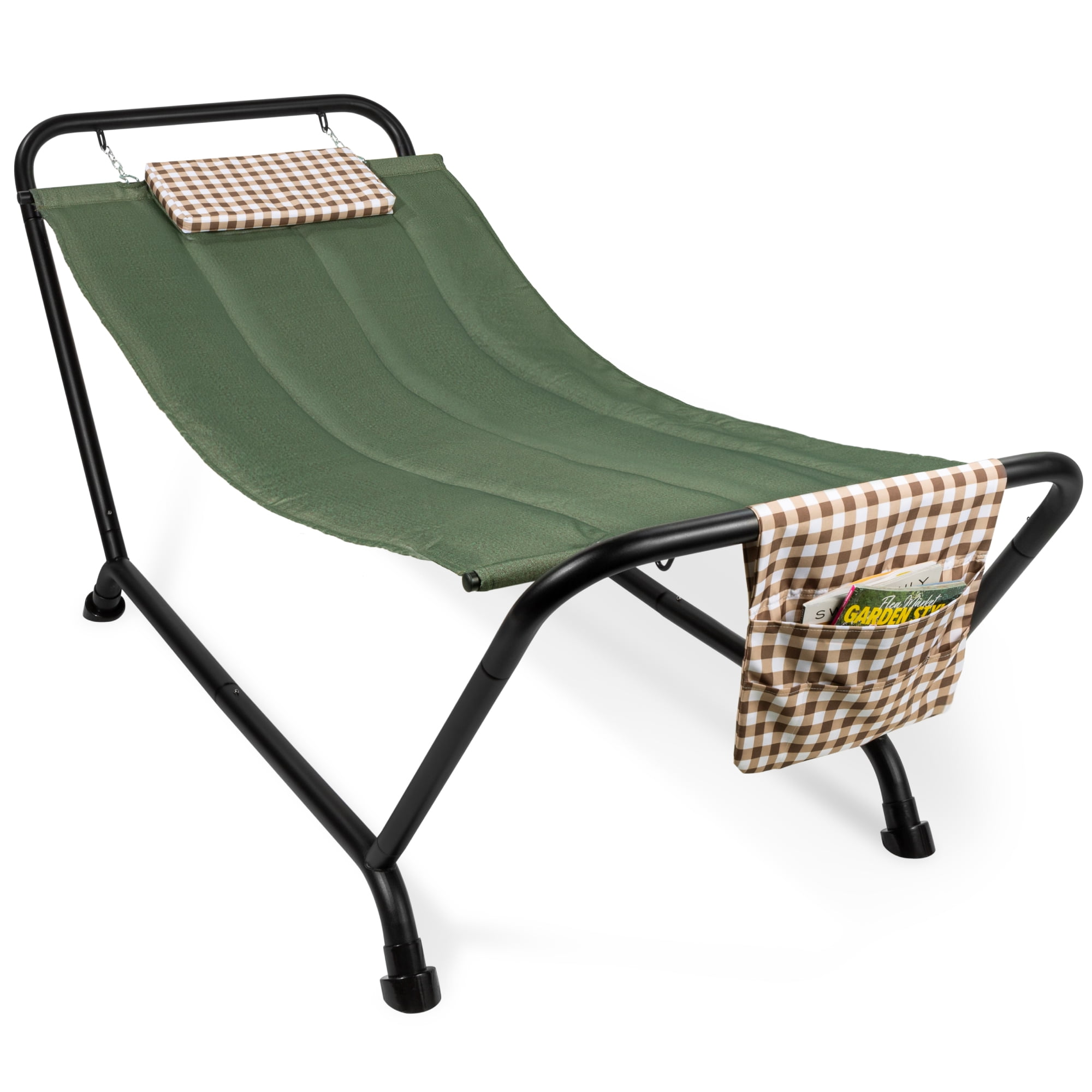 2 Person Hammock Quilted Sleeping Bed Camping Double w/ Pillow Heavy Duty. Details about   New 