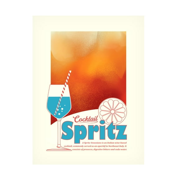 Trademark Fine Art Dionisis Gemos Aperol Spritz print Canvas Wall Art