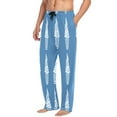 thumbnail image 5 of Ice Cream Pattern Mens Cotton Pajama Pants Long Staple Lightweight Sleep Bottoms with Pockets Breathable, 5 of 7