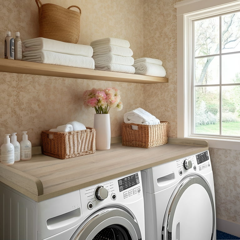 Kaboon Oak Washer Dryer Countertop 27.5
