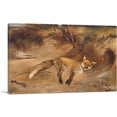 thumbnail image 1 of ARTCANVAS Fox Canvas Art Print by Carl Blechen - Size: 12" x 8" (0.75" Deep), 1 of 9