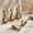 Champagne Brozne-2, variant on Large Wall Double-sided Hook 5 Pack Brushed Decorative Heavy Duty Solid Coat Hooks For Towel Hanging Coats Robe Triple Three Prong