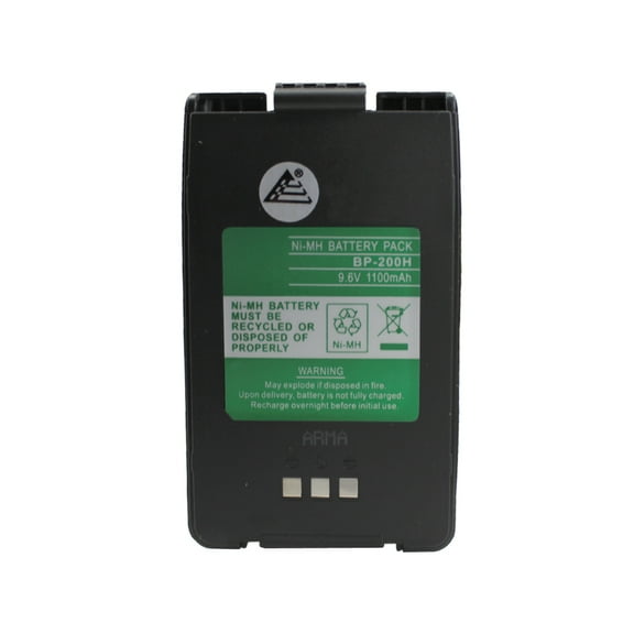 9.6v 1100mAh NiMh High Capacity Radio Battery for ICOM IC-A23, IC-A5, IC-T8, IC-T8A, IC-T8E, IC-T8H, IC-T8HP, IC-T81, IC-T81A, IC-T81E, IC-T81H, IC-T81HP
