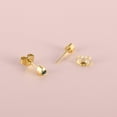 thumbnail image 5 of 12 Pairs Surgical Stainless Steel Cubic Zirconia Birthstone Stud Earrings, Gold Plated Heart Star Round Multicolors Stud Earrings Set for Women, 5 of 7