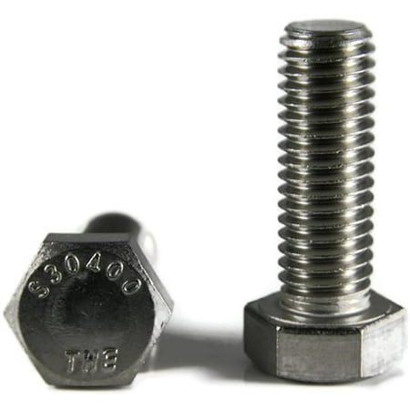 

1/2-20 x 1 1/2 Hex Cap Screws 18-8 Stainless Steel (Quantity: 200) Fine Thread (UNF) Fully Threaded