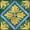 Green/Yellow, variant on Mi Alma Vintage Flower Green Yellow Tile Stickers - Removable Vinyl 4x4, 24 pcs