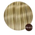 thumbnail image 1 of Straight Clip In Pu Hair Extensions Real Human Hair Brazilian Virgin Hairpiece 6pc/set Seamless Full 10-30" Natural Color, 1 of 5