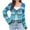 Blue, variant on Drses Women's Fall Rainbow Cardigan - Color Block Striped Long Sleeve Open Front Knit Sweater Coat