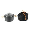thumbnail image 2 of S SERENABLE Camping Pot Lightweight Steaming Pot Cooking Pot for Campfire Outdoor Picnic Two Handles, 2 of 9