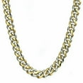 thumbnail image 3 of Silver Gold Black Stainless Steel Cuban Link Chain Necklace for Men Jewelry, 3 of 5