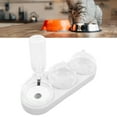 thumbnail image 4 of Chiot Double Bols Alimentaires, Protection de la Colonne Cervicale 3 en 1 Bols d'Alimentation en Eau Résistance au Glissement Polyvalent Inodore pour Chats Blanc, 4 of 8