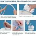 thumbnail image 3 of Balloon Arch Kit 6FT and 9.35FT Free Bending Half Balloon Arch Bracket with Base for Wedding Birthday Baby Shower Decoration, 3 of 10