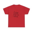 thumbnail image 2 of Unisex Heavy Christmas Valentine Cotton Love Will Keep Us Warm T-Shirt, 2 of 10