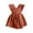 Red, variant on Girls Dresses - Toddller Summer Linen Ruffle Backless Dress for Little Girls Fly Sleeve Solid Print with Cute Charm
