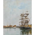 thumbnail image 3 of Eugène Boudin 15x18 Black Modern Framed Museum Art Print Titled - Deauville, Basin (1896), 3 of 5