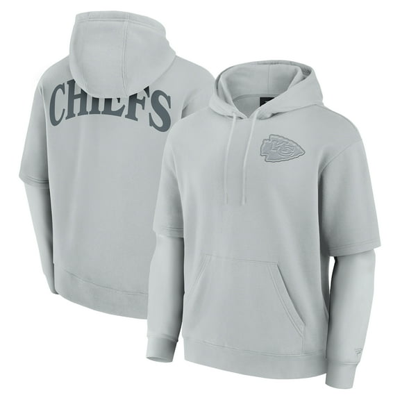 Unisex Fanatics  Gray Kansas City Chiefs Elements Sleek Pullover Hoodie