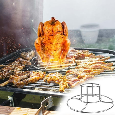 

Beer Can Chicken Grill Oven Smoker s Sturdy Stainless Steel Beer Chicken Stand Is Easy To Use And Clean For The Whole Roast Chicken