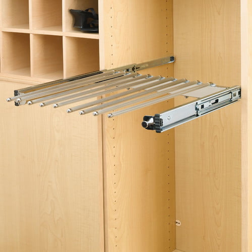 Pants Rack With Full Extension Slide, Full Extension Slides For Pull Out Shelving Unit