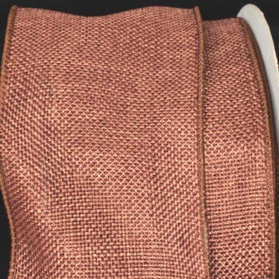 The Ribbon People Brown Fine Burlap Wired Craft Ribbon 3" x 40 Yards