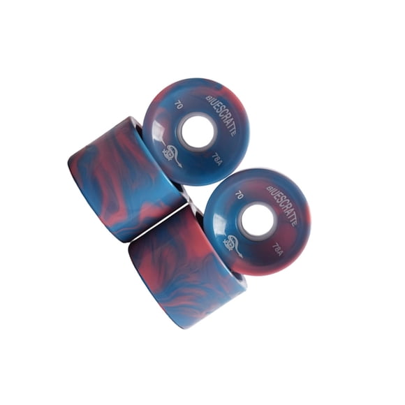 Greeniant 4 piezas de ruedas de monopatín, cubierta de cojinete de Longboard de cuero, repuesto extraíble para patineta al aire libre, fijación de patinar Tipo 1 Greeniant OD028713-01