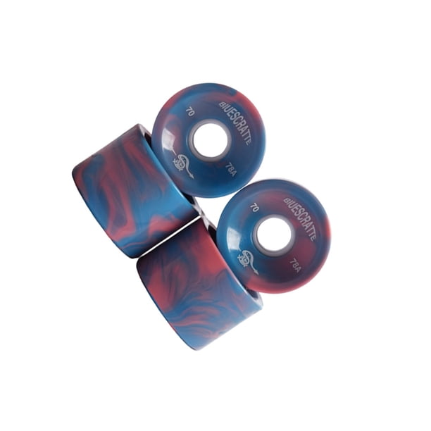 Greeniant 4 piezas de ruedas de monopatín, cubierta de cojinete de Longboard de cuero, repuesto extraíble para patineta al aire libre, fijación de patinar Tipo 1 Greeniant OD028713-01