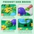 thumbnail image 3 of Juego de ajedrez AIUAZA Hungry Turtle Eating Beans 2-4 jugadores, 3 of 8