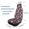 thumbnail image 4 of Fuzoiu Daisies Flowers Print Seat Covers Set, Car Seat Covers Front Seats, Car Seat Protector, Car Seat Cushion, Seat Covers Carseat Cover Universal Fit for Most Cars, 4 of 7