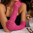 thumbnail image 5 of Lace Gloves for Women, Elegant Long Elbow Opera Lace Gloves for Women, 5 of 6
