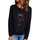 thumbnail image 1 of Tops de mujer Camisas Blusas Elegantes Camisas casuales de manga larga Cuello redondo de Navidad Ajuste ligero Túnica de otoño Top Otoño Odeerbi ODB-5, 1 of 6