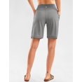 thumbnail image 3 of Bermudas G Gradual de cintura alta para mujer, color gris claro, 3 of 7