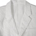 thumbnail image 6 of Mens Floral Suit Jacket Jacquard Paisley Luxury One Button Slim Fitted Business Wedding Tuxedo Suit Blazer Dress Jacket with Pocket Beige, 6 of 8