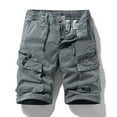 thumbnail image 2 of Honeeladyy Mens Five-Pocket Work Shorts With Multiple Pockets Loose-Fitting Casual Trousers Straight, 2 of 3