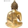 thumbnail image 2 of 9" Buddha in The Vitarka Mudra In Brass | Handmade | Made In India, 2 of 4