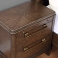 thumbnail image 5 of Milan Walnut Brown Wood 2-drawer Nightstand, 5 of 8