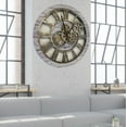 THE GEARS CLOCK Wall Clock with Real Moving Gears AMLI_ 24 in Round
