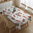 thumbnail image 2 of Red Christmas Truck Pattern Rectangle Tablecloth 60"x84",Waterproof Polyester Rectangle Table Cloth, Wipeable Spillproof Polyester Tablecloth for Dining, Camping, Indoor and Outdoor, 2 of 5