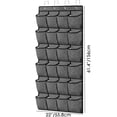 thumbnail image 3 of Homyfort 24 Pockets Hanging Door Shoe Organizer, Over The Door Shoe Rack for Closet, Shoe Storage Holder With Hooks for Shoes,Slippers,Sneakers (Black), 3 of 14