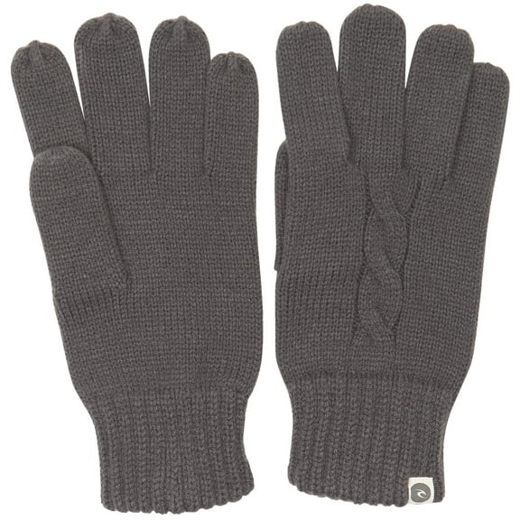 Cable Knitted Gloves [Charcoal Grey]