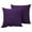 Purple, variant on CaiYueKe 2 Pack Hemp Linen Pillow Covers Cotton Linen Fabric Decorative Throw Pillow Case for Sofa Bed Chair Living Room Bedroom Home Decor Washable Cushion Cover Set
