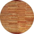 thumbnail image 1 of Ahgly Company Machine Washable Indoor Round Abstract Orange Area Rugs, 6' Round, 1 of 7
